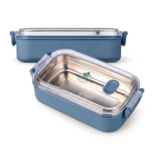 Lunchbox met gerecycled RVS - Afbeelding 1