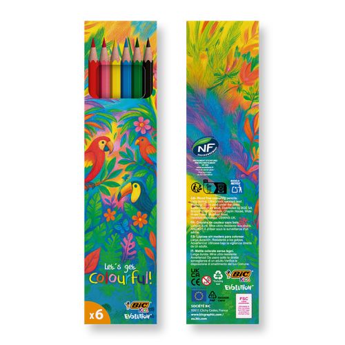 BIC potloden set - 6 stuks - Afbeelding 1