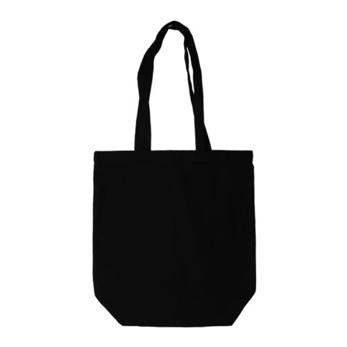Canvas shopper klein zwart - Afbeelding 2