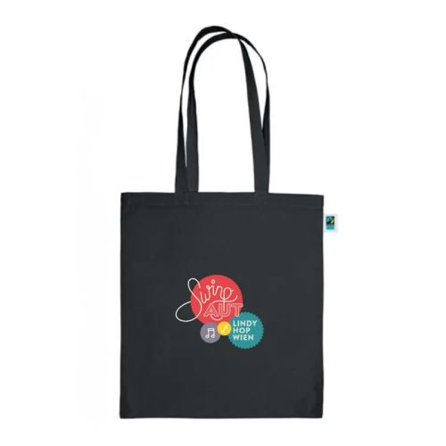 Draagtas fairtrade zwart - Afbeelding 1