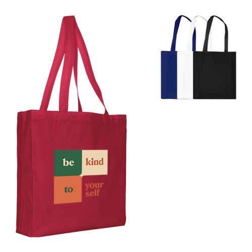Gekleurde katoenen shopper - Afbeelding 1