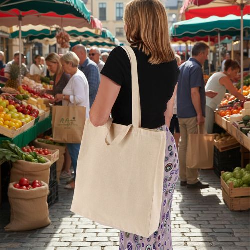Tote bag dubbel hengsel - Afbeelding 4
