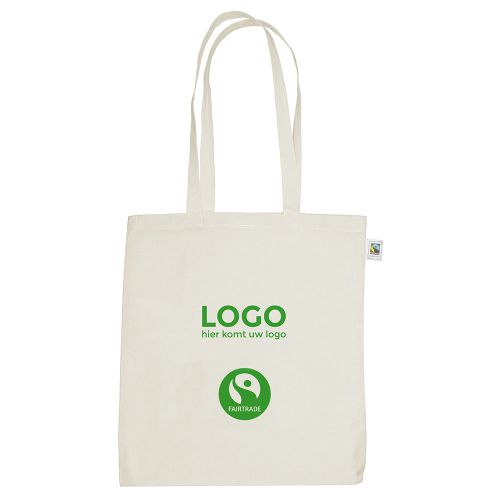Fairtrade tas | 150 gr./m2 | Ecru - Afbeelding 4