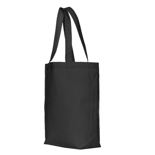 Canvas Shopper Klein | Zwart | 380 gr / m2 - Afbeelding 2