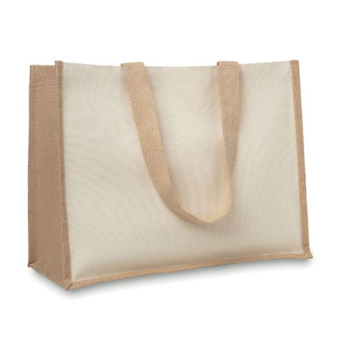 Shopper canvas en jute - Afbeelding 3