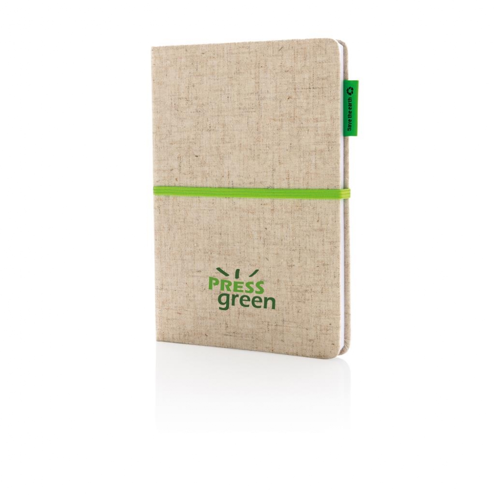 Leggen Wrijven Serie van A5 notitieboek | Jute | Eco geschenk - Greengiving.nl