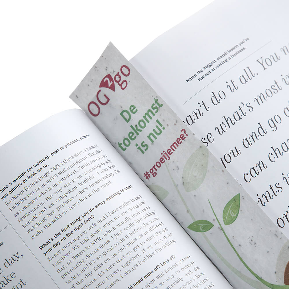 Groeipapier boekenlegger | 120 gr./m2 - Afbeelding 2