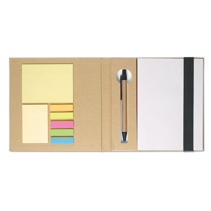 Gerecycled notitieboekje met plakbriefjes - Afbeelding 4